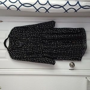 Mossimo dress, black and white, adjustable sleeves, sz. Medium